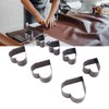 8pcs Leather Die Cutter Hollow Punching Tool High Carbon Steel