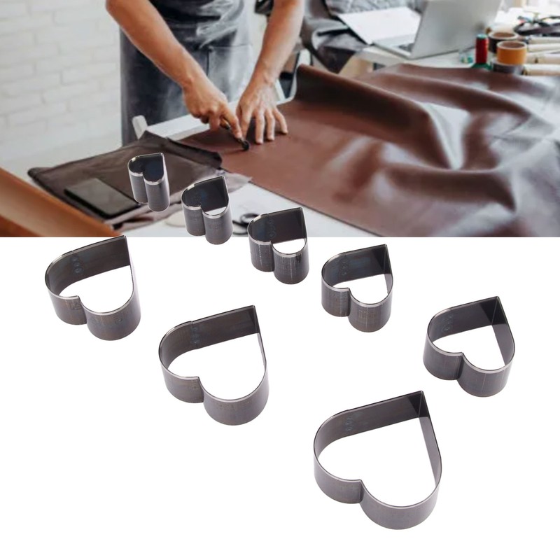 8pcs Leather Die Cutter Hollow Punching Tool High Carbon Steel