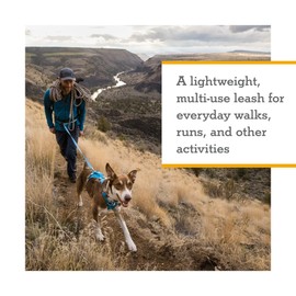 Ruffwear, Flagline Dog Leash, Lightweight Lead with Hands-Free, Waist-Worn Option, Lichen Green