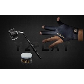 Y2PLAY Circle Pocket Chalker Pack - Taom Pool 2.0 Chalk and Taom Left Hand Large Glove