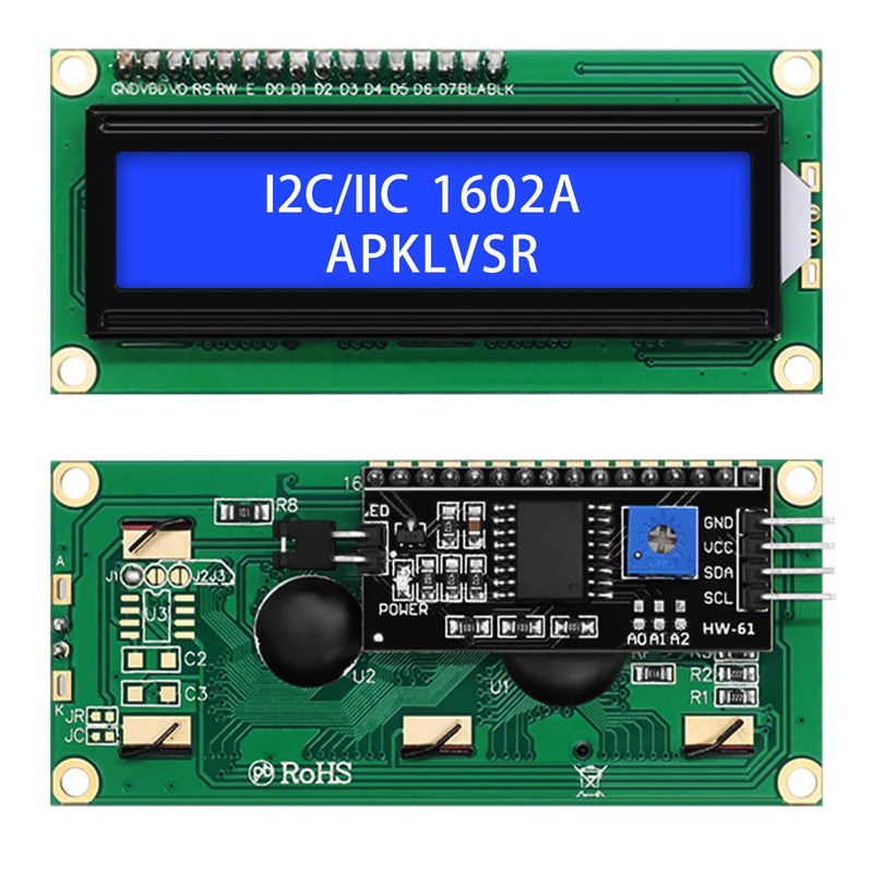 APKLVSR LCD I2C IIC Display Module, 16 x 2 Character