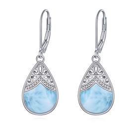 VONALA Sterling Silver Filigree Irish Celtic Drop Earrings Jewelry Gifts for Women Girls, Sterling Silver