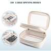 Mingzhe Transparent Women's Toiletry Bag Business Travel Waterproof Storage Large