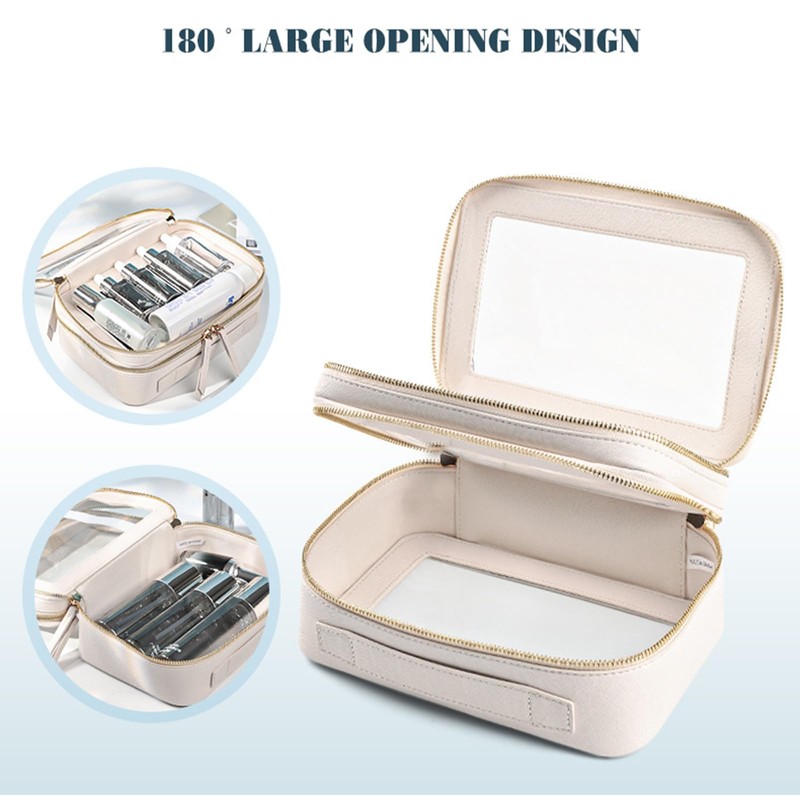 Mingzhe Transparent Women's Toiletry Bag Business Travel Waterproof Storage Large