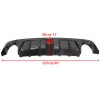 ZXMT Carbon Fiber Style Rear Bumper Diffuser Lip W/ LED