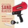 TCP Global Gravity Feed Sand Blaster Gun Kit - Portable