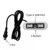 Emomo 5 Button 5 Pin Lift Chair Hand Control Power