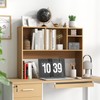 Tangkula Desktop Bookshelf, Countertop Storage Hutch with 4 Shelves for