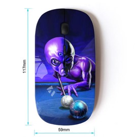 KOOLmouse [ Optical 2.4G Wireless Mouse [ UFO Pool Billiard Alien Grey Universe Control ]