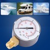 Mini pressure gauge, compressed air pressure gauge with double scale,