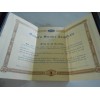 Ford 1939-41 Reproduction Ford Owners Service Certificate