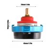 Aluminum Alloy Radiator Cap with Temperature Gauge Pressure Adjustment Leakproof