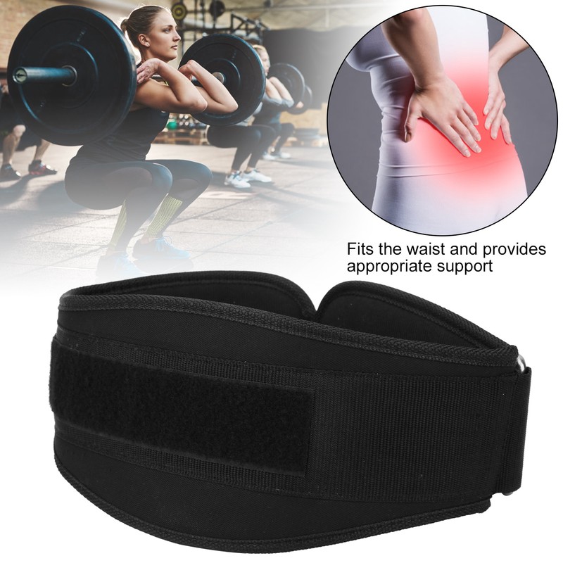 Weight Lifting Belt Fitness Training Waist Support Brace Widen Nylon