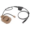 HD01 Motorcycle Unilateral Headset +U94 PTT Noise Cancellation Comfortable Military