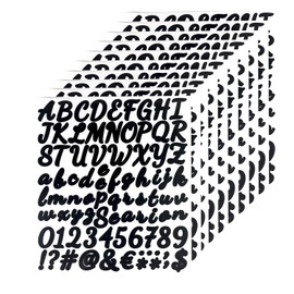 10 Sheets Customized Name and Number Stickers - Waterproof Letters for Children, Decoration Arts, DIY Water Bottles/Hat - Black