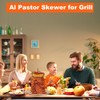 Al Pastor Skewer for Grill, Stainless Steel Vertical Skewer with