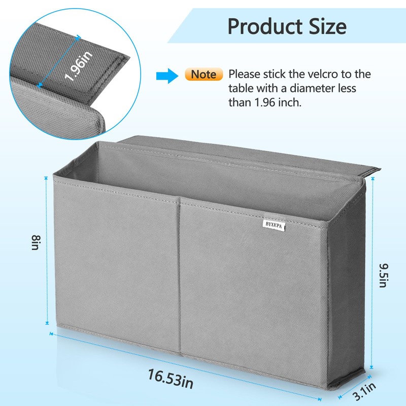 BYXEPA Desk Storage Bag, Table Storage Organizer For Computer, Gaming