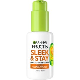 Garnier Fructis Sleek and Shine Sleek and Stay Hair Serum for Frizzy, 1.7 Fl Oz.