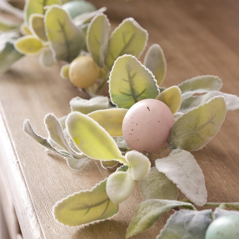 Lights4fun 1.5m Artificial Pastel Easter Egg Garland for Tables or