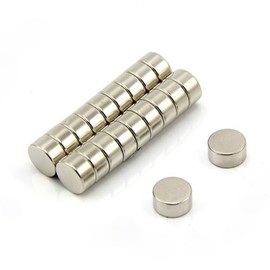 FIRST4MAGNETS 10mm dia x 5mm thick Ultra High Performance N52 Neodymium Magnet - 3.2kg pull ( Pack of 10 )