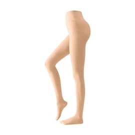 [LUMI+LIFE] Tights, Skin Colored, Compression Stockings, Women's, Toe Sheer, Warm, Autumn, Thin, Compression Tights, Beautiful Legs, Buttocks, Commuting to Work or School, One Size Fits All (2.8 oz