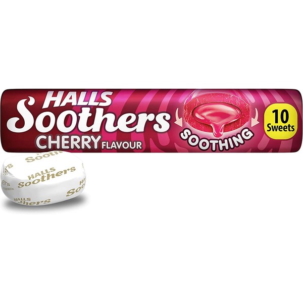 Halls Medicated Cough Drops x5 (Soothers Cherry)