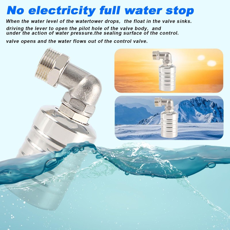 3/4 Inch Automatic Float Valve, Water Level Control Valve, 304