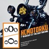 HCmotorku Motorcycle 7" Headlight Trim Ring 4.5" Fog Light Trim