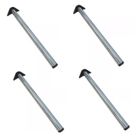 Herrajes Guerrero Patas Para Barra Mesa O Escritorio 71 Cm Cromo 4 Piezas