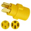 NEMA 14-50P to 14-50R Extension Adapter, 50 Amp Extension Plug