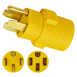 NEMA 14-50P to 14-50R Extension Adapter, 50 Amp Extension Plug