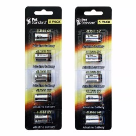 10 Pack 4LR44 / 476A / PX28A / A544 / L1325 Dog Collar 6V PetStandard Brand