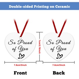 Recovery Gift for Women Men Motivational Ceramic Hanging Gifts Proud of You Gift for Her Him New Job Gifts Graduation Gift for Sister Friend Daughter Son Ceramic Hanging Decoration New Beginnings Gift