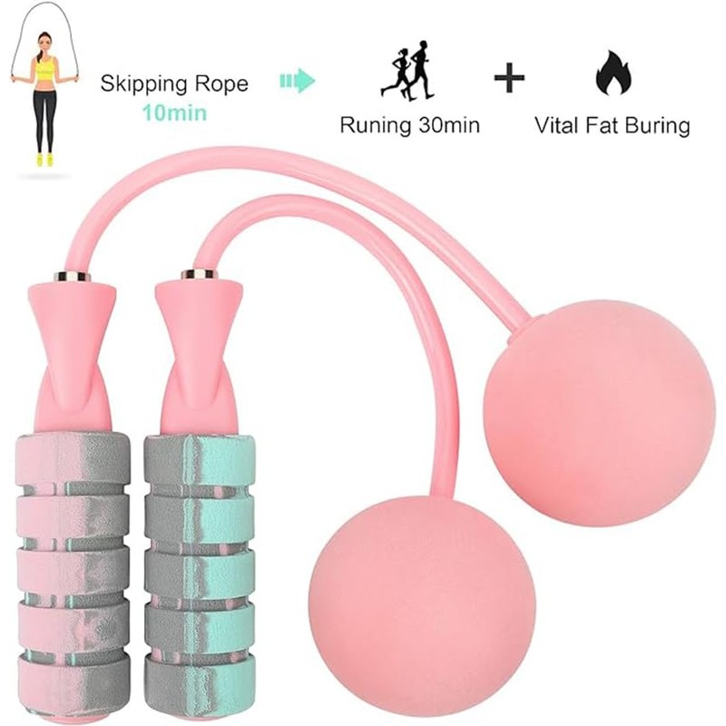 Jump Rope, Training Ropeless Skipping Rope for Fitness, Adjustable Weighted