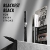 Absolute New York MEBL12 Black Out Eyeliner, Flexible Tapered Tip,