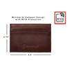 Sprocket Slim Front Pocket Minimalist Wallet - RFID Blocking Leather