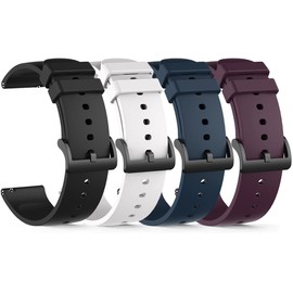 FitTurn Compatible with Ganopterygon G128/OWMSIC S51 Smart Watch Band Replacement Silicone Waterproof Strap for Mikego/BOOOMIC/KEEPONFIT/WNH/Konitee/KALINCO/SENBONO IDW25 Accessories (4 Pack A)