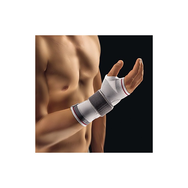 Bort Select ManuZip® volar wrist bandage, silver, S, right