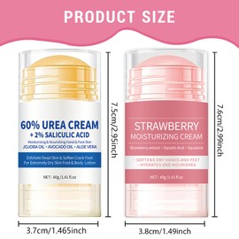 Benaewa 2 Pcs Urea Foot Cream, Foot Moisturiser for Cracked Heel Repair, Dry Skin Care