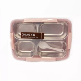 Misorel Box Lunch De Almuerzo Portátil Compartimiento Metálico Hogar