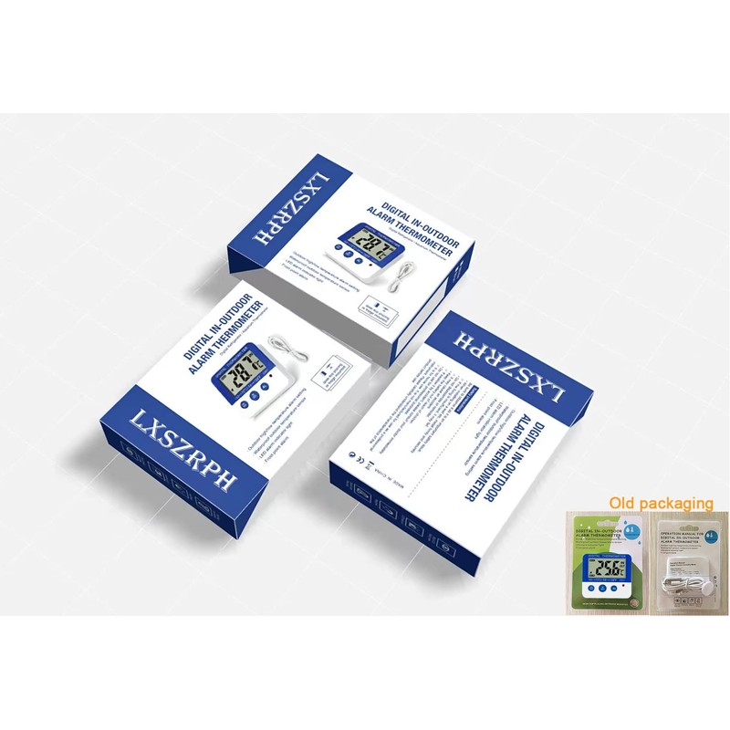 Fridge Freezer Thermometer Max/Min Memory GXSTWU High & Low Temperature