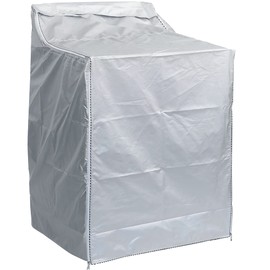 BlueStars Washer Dryer Cover For Top Load Machines - Waterproof, Dustproof, Sunproof - W29”D28”H43” - Suitable for Most Top Load Washers & Dryers (Silver)
