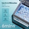 BREEZOME Ice Maker Countertop, 9 Ice Cubes in 6 mins,