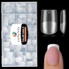Luckyfairy Short Square Nail Tips 240PCS Full Matte Pre-Filed No