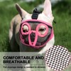 JYHY Short Snout Dog Muzzles- Adjustable Breathable Mesh Bulldog Muzzle