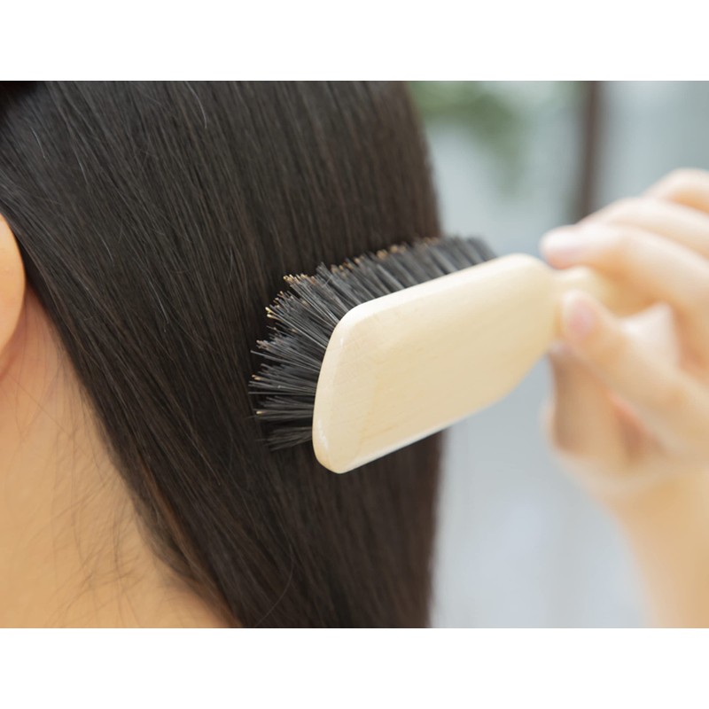 Hair Brush, Boar Bristle, Anti-Static, Natural Shiny and Shiny for