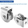 2 Pack 2 Inch Pulley Block U Grooved Wheel Pulley,