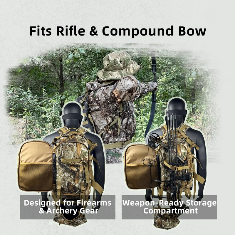 BEAUTI4U Hunting Backpack Outdoor Gear Hunting Pack, Extra Large Backpack
