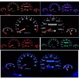 SevenLed LED KIT for 94-01 Acura Integra Gauge Cluster LED KIT  + license led bulb t10