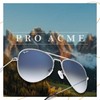 Pro Acme Glass Lenses Aviator Sunglasses for Women, Tinted Mirrored